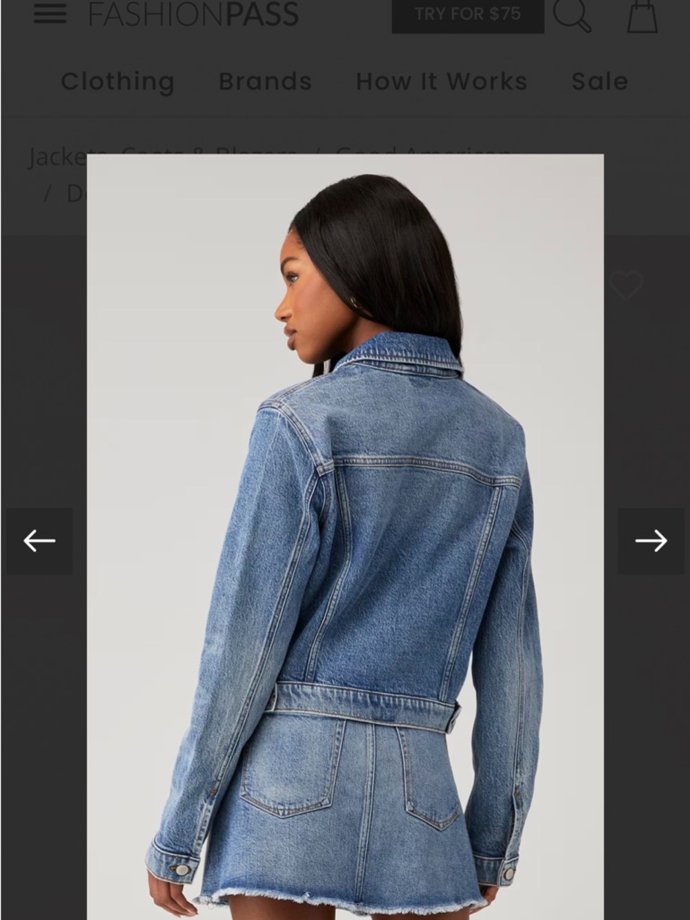Good American Denim Jacket NWT XS - Picture 2 of 5